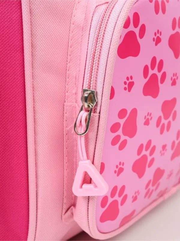 Ранец с эргономичной спинкой квадратный с доп. элементами "Мишка"