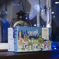 Гирлянда &laquo;Бахрома&raquo; 4&times;0.6 м, IP44, тёмная нить, 180 LED, свечение синее, мерцание белым, 220 В