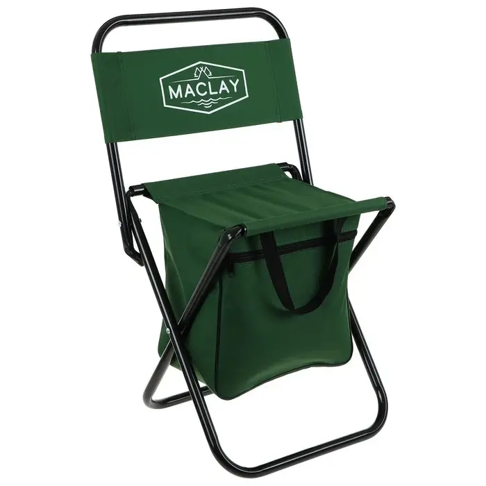 Стул туристический Maclay, с сумкой, р. 24х26х60 см, до 60 кг, цвет зелёный Стул туристический Maclay, с сумкой, р. 24х26х60 см, до 60 кг, цвет зелёный