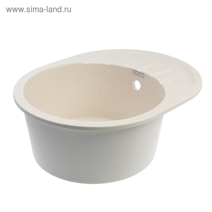 Мойка кухонная из камня GRANMILL 20, 575х445х210 мм, бежевая Мойка кухонная из камня GRANMILL 20, 575х445х210 мм, бежевая