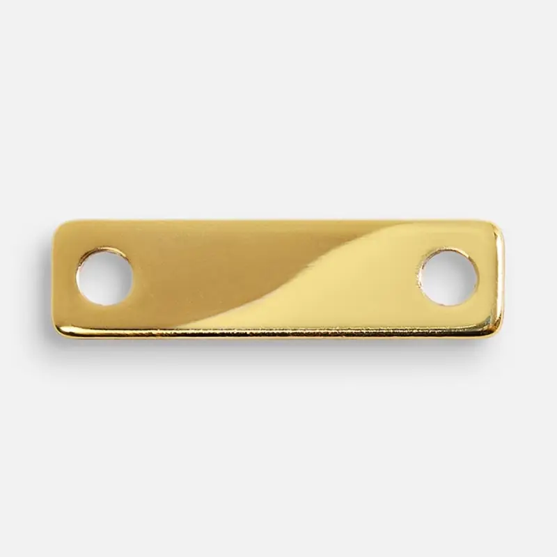 Шильдик металлический Alfa Liten, золотистый глянцевый