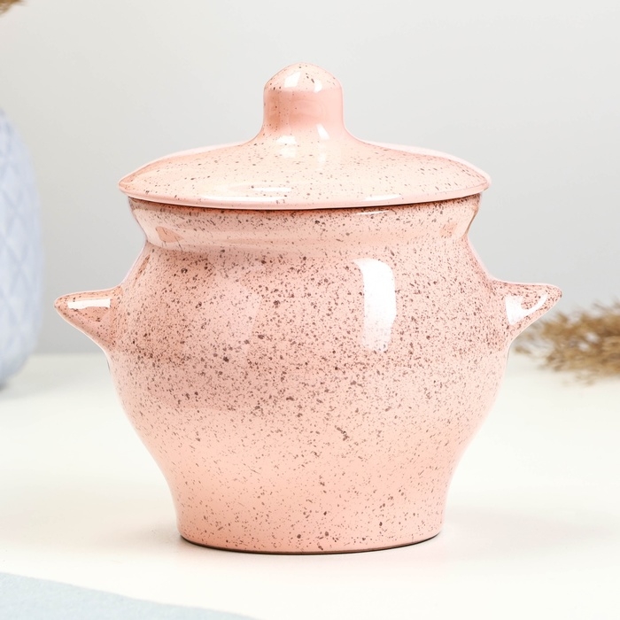 Горшок керамический для запекания №6, 0,65л / 12х12см, фламинго Горшок керамический для запекания №6, 0,65л / 12х12см, фламинго