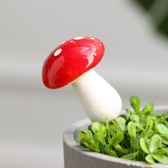 Набор штекеров  Набор штекеров "Грибочек Мухоморчик" 4,5х3см, 20шт