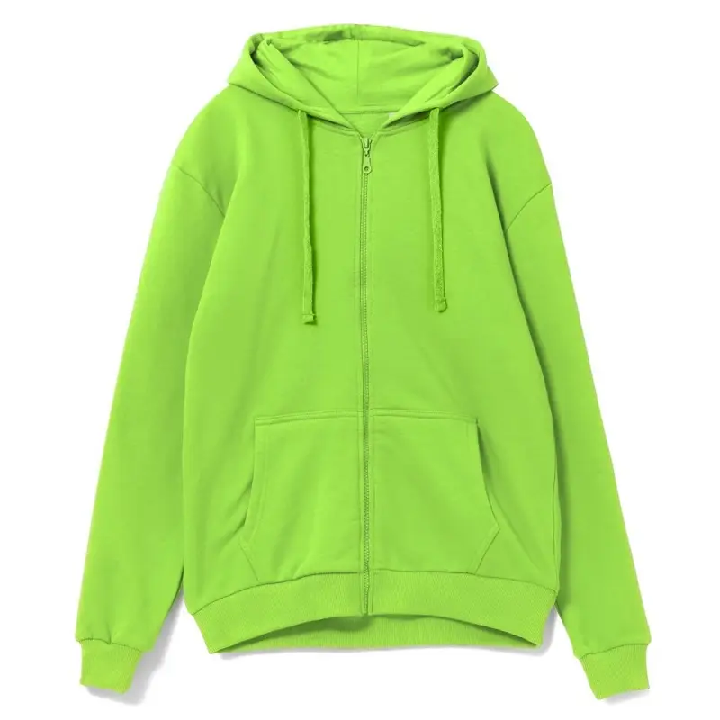 Толстовка на молнии с капюшоном Siverga Heavy 2.0, зеленое яблоко, размер XS