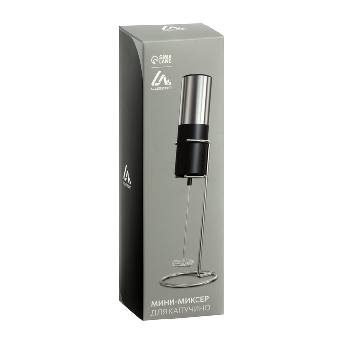 Капучинатор погружной Luazon WMR-03, 6 Вт, от батареек (не в комл-те), на подставке Капучинатор погружной Luazon WMR-03, 6 Вт, от батареек (не в комл-те), на подставке