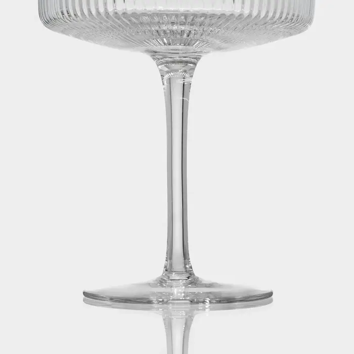 Бокал для шампанского Magistro &laquo;Орион&raquo;, 300 мл, 10.5&times;14 см, стекло, с золотой отводкой, прозрачный