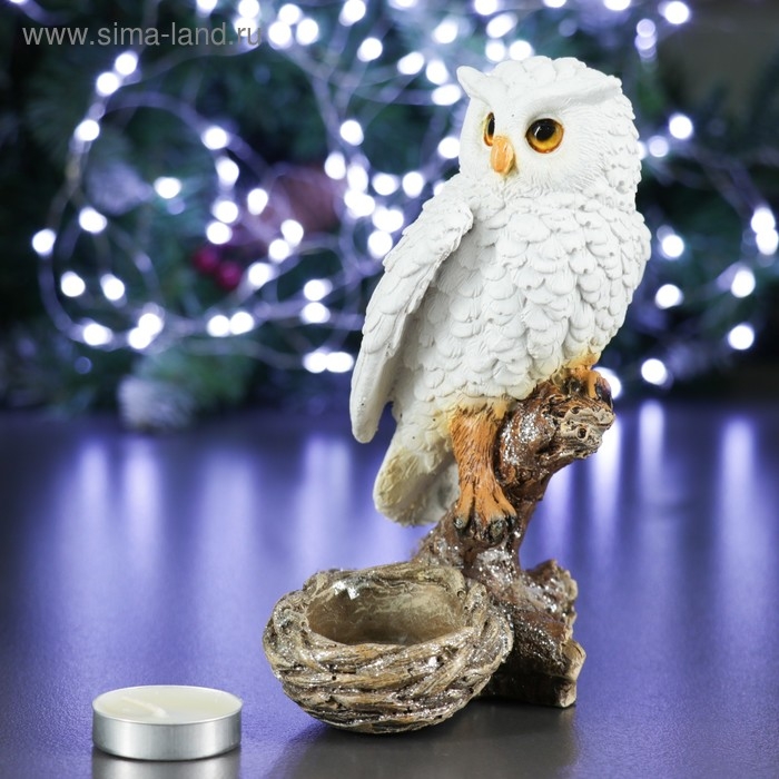Фигура-подсвечник Фигура-подсвечник "Сова" 9х9х15см