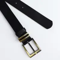 Ремень женский с винтом, 110&times;2.5 см, пряжка металл, золотистая, чёрный