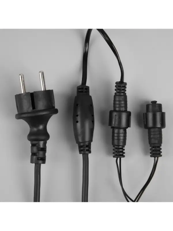 Гирлянда &laquo;Бахрома&raquo; 12&times;0.7 м, IP44, УМС, тёмная нить, 240 LED, свечение мульти, 220 В