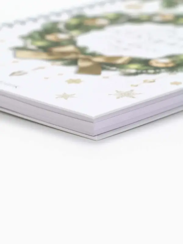 Ежедневник А5 на гребне в твёрдой обложке 80 л  Ежедневник А5 на гребне в твёрдой обложке 80 л "Всё исполнит Новый Год"