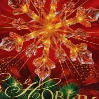 Открытка &laquo;С Новым Годом!&raquo;, снежинка, 15&times;15 см