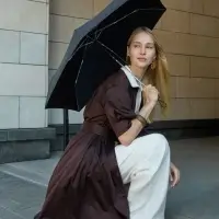 Зонт складной Nicety, черный