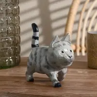 Сувенир «Котик», 10×11×6.5 см, дерево, серый Сувенир «Котик», 10×11×6.5 см, дерево, серый