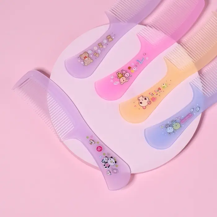 Расчёска с ручкой, 16×3.5(±1) см, фасовка 20 шт., МИКС