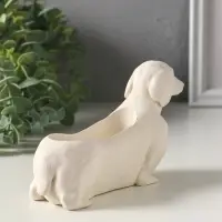 Подставка для мелочей &laquo;Такса&raquo;, 10&times;15&times;5 см, гипс