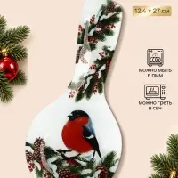 Подставка под ложку &laquo;Снегирь&raquo;, 12.4&times;27 см