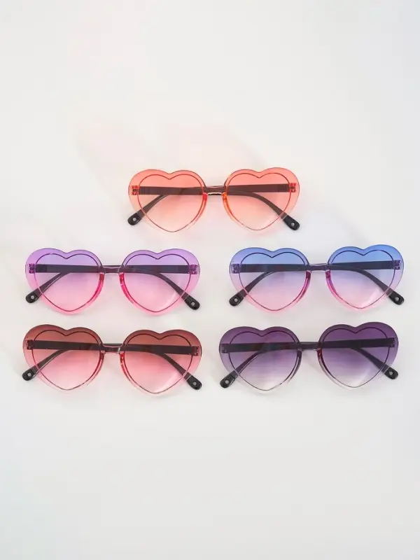 Карнавальные очки "Сердце" градиент, цвета МИКС