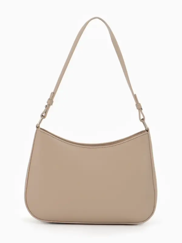 Сумка женская багет TEXTURA на молнии, 28&times;6&times;17 см, бежевая