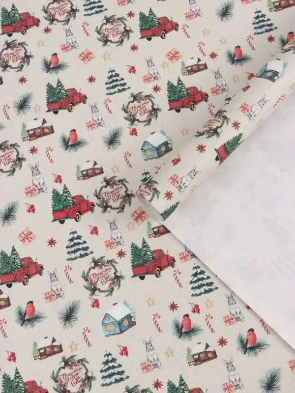 Бумага белый крафт &laquo;Волшебного Нового года!&raquo;, 1 лист, 70&times;100 см
