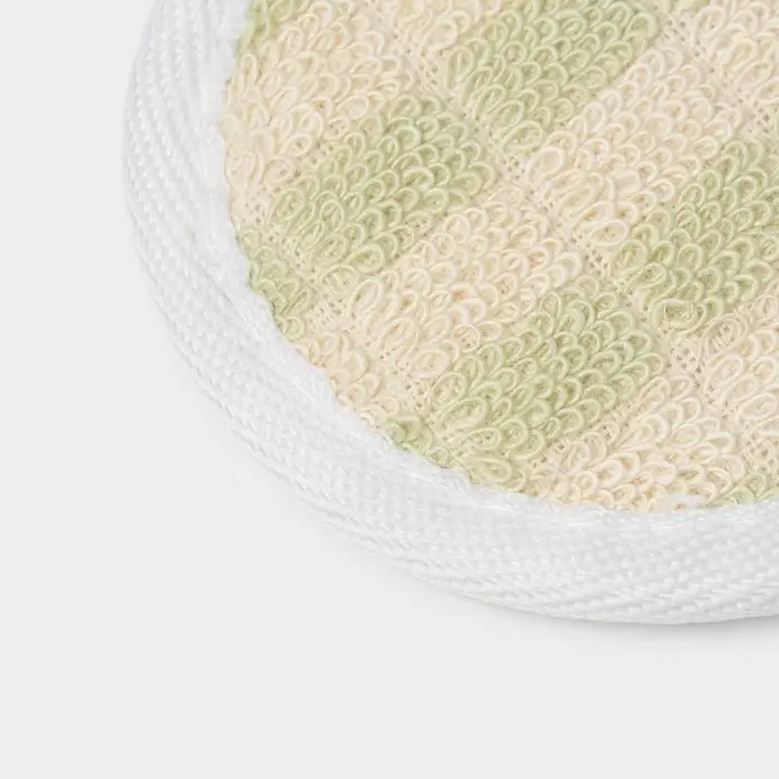 Мочалка для тела натуральная Доляна, с резинкой, 11.5&times;8 см, МИКС