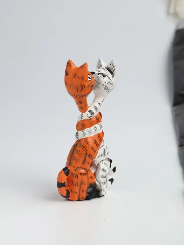 Фигура интерьерная &laquo;Целующиеся коты&raquo;, 13&times;3.5&times;7 см, дерево