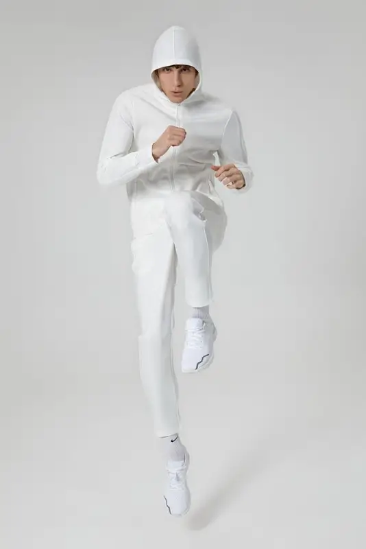 Куртка с капюшоном унисекс Begi, молочно-белая, размер S Куртка с капюшоном унисекс Begi, молочно-белая, размер S