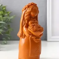 Фигура «Берегиня невеста», 14×6.5×7 см, красная глина