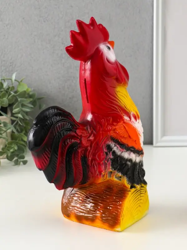 Копилка Копилка "Петух на бревне", 29,5х19х12,5 см