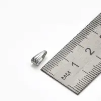Держатель для кулонов (набор 20 шт.) 8&times;4 мм, цвет серебро