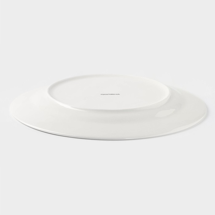 Тарелка фарфоровая обеденная Доляна «Лаванда», d=25.3 см, цвет белый Тарелка фарфоровая обеденная Доляна «Лаванда», d=25.3 см, цвет белый