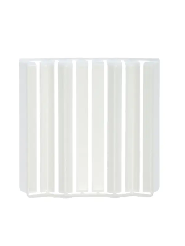 Накладки для прямоугольного плинтуса &laquo;Идеал. Дюра&raquo;, 80 мм, 8 штук, цвет 001 белый