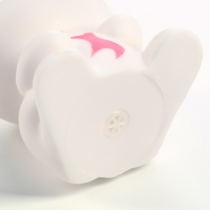 Игрушка пищащая Игрушка пищащая "Кот" для собак, 8,5 см, белая