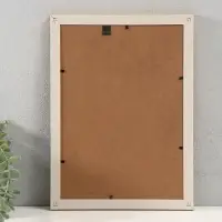 Фоторамка пластик формат А4 "Абстракция из линий на белом" кофе 1,5х24,6х33,3 см