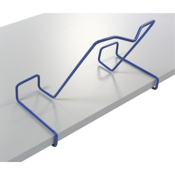 Подставка для книг, металлическая, для парт толщиной до 20 мм, синяя Подставка для книг, металлическая, для парт толщиной до 20 мм, синяя