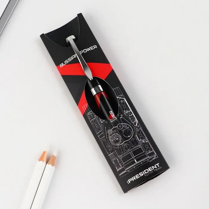 Ручка металл шариковая «Russian power», синяя паста, 1 мм, фурнитура серебро Ручка металл шариковая «Russian power», синяя паста, 1 мм, фурнитура серебро