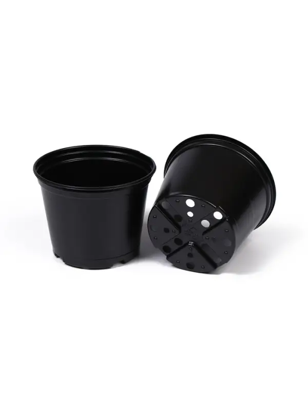 Горшок для рассады, 1 л, d=13 см, h=10.5 см, чёрный, Greengo