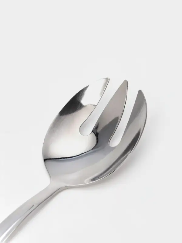 Вилка для салата малая &laquo;Торжество&raquo;, длина 21 см, толщина 2 мм, нержавеющая сталь, серебристая