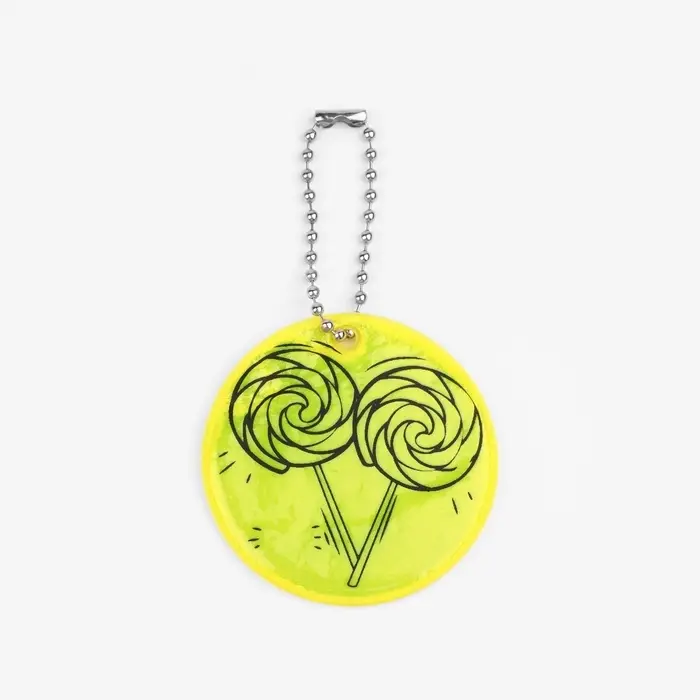 Светоотражающий элемент «Леденцы», двусторонний, 5×5 см, цвет жёлтый Светоотражающий элемент «Леденцы», двусторонний, 5×5 см, цвет жёлтый