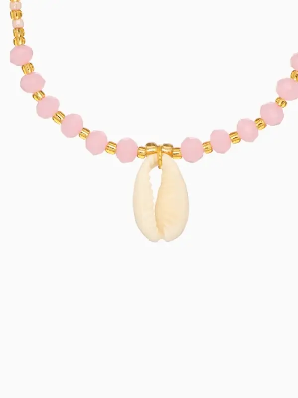 Браслет Браслет "Лила" длина 16 см, цв. розовый, золотистый