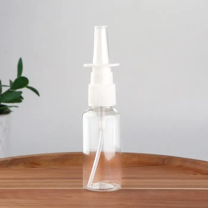Бутылочка для хранения, с распылителем, 30 мл, цвет прозрачный/белый