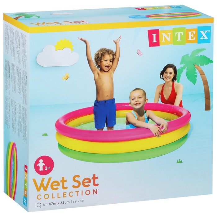 Бассейн надувной INTEX «Радуга», 147×33 см, от 2 лет, 57422NP Бассейн надувной INTEX «Радуга», 147×33 см, от 2 лет, 57422NP