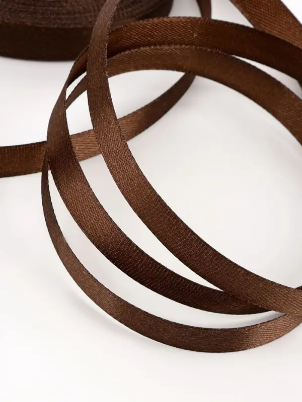 Лента атласная, 10 мм, 23±1 м, коричневая №31 Лента атласная, 10 мм, 23±1 м, коричневая №31