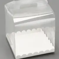 PVC Коробка для торта, прозрачная, 20&times;20&times;20 см