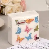 Салфетки бумажные «Гармония цвета. Бабочки», 50 шт.
