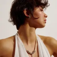 Серьги клипсы для ушей QF &laquo;Ракушка&raquo;, цвет чернёное серебро