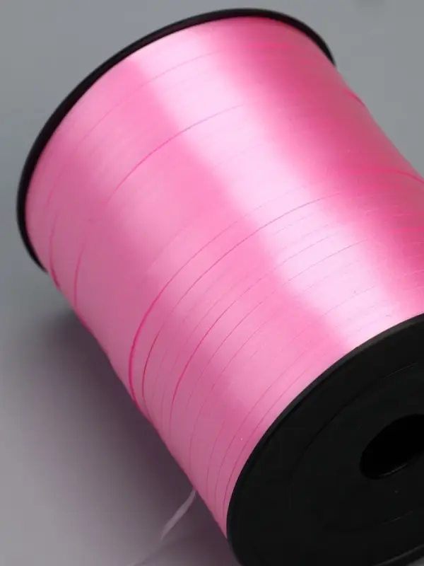 Лента для декора и подарков, розовый, 0,5 см х 500 м