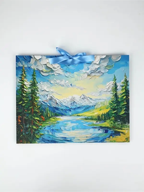 Подарочный пакет &laquo;Горы&raquo;, 40 &times; 31 &times; 11,5 см