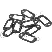 Бирки для ключей 10 шт/уп, черная