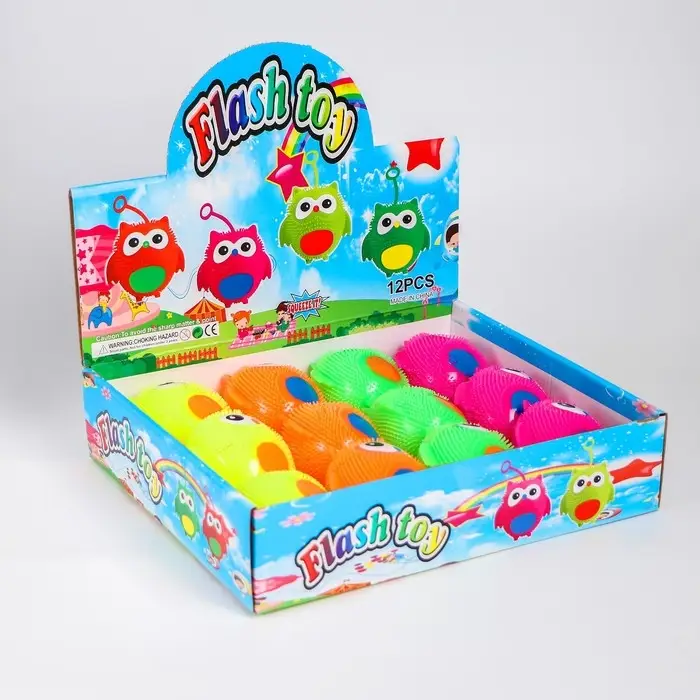 Ёжка «Сова», световой, цвета МИКС