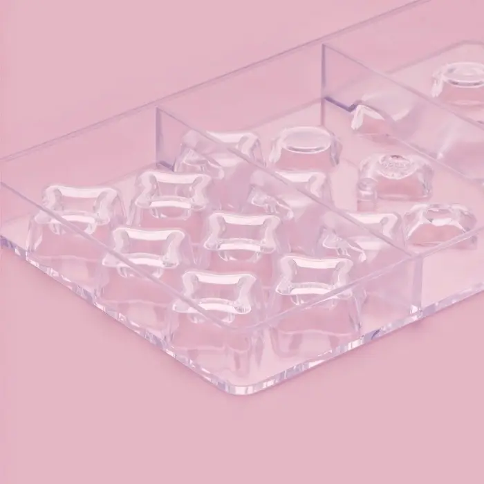 Форма для конфет и шоколада &laquo;Блеск&raquo;, 18 ячеек, 20&times;12&times;2.5 см, пластик, прозрачная